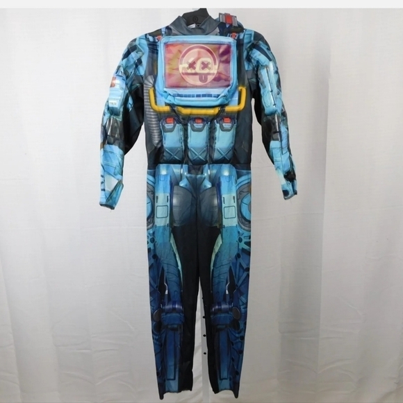 NWT Apex Legends Pathfinder Deluxe Kid's Muscle Halloween Costume Medium 7-8 New - Picture 3 of 11